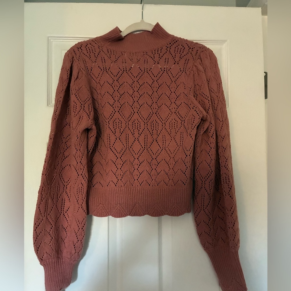 Marled Women's Coral Knit Sweater🩷